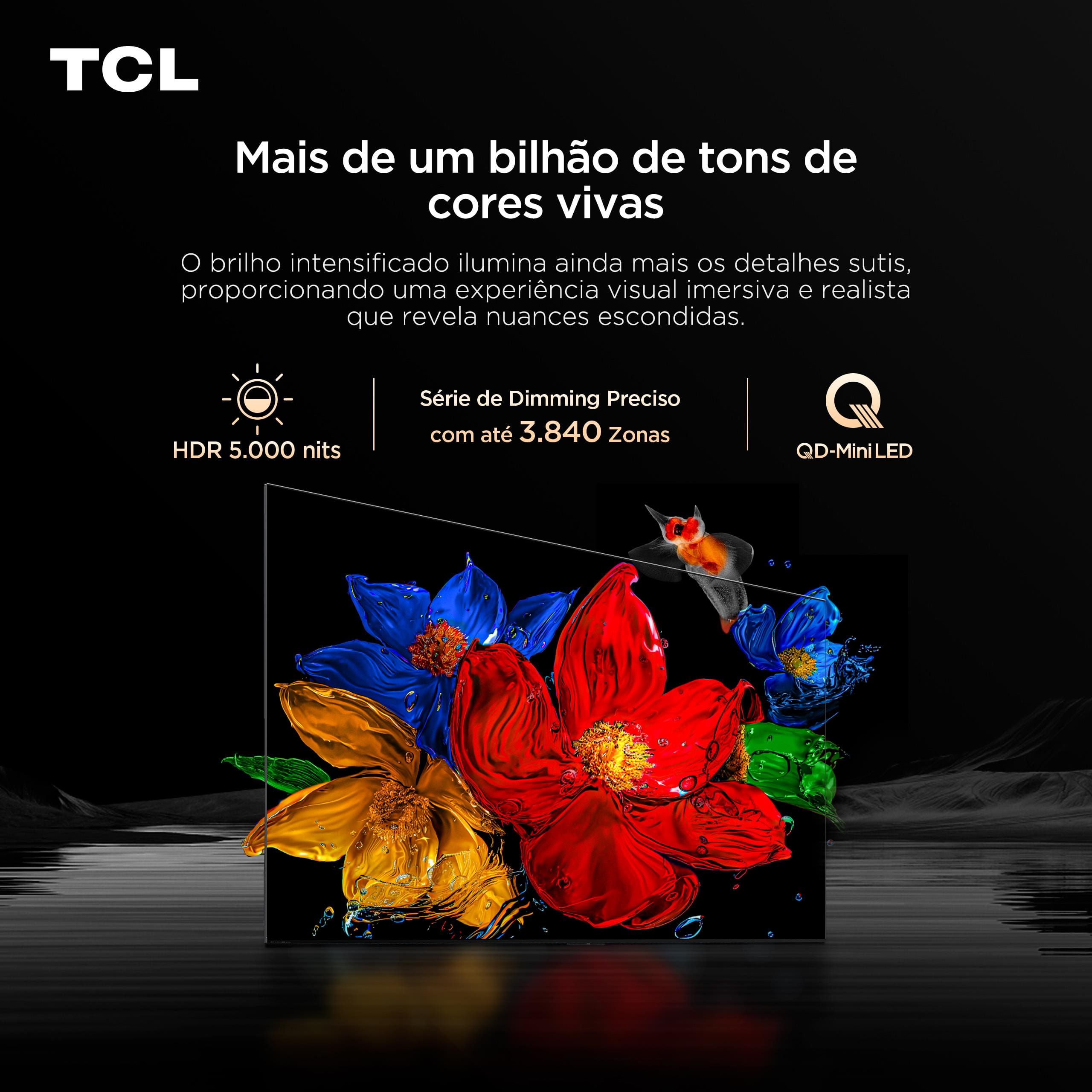 Smart TV TCL 98" 4K Neo Mini LED 98C8K 144Hz Google TV Zero Border - 2