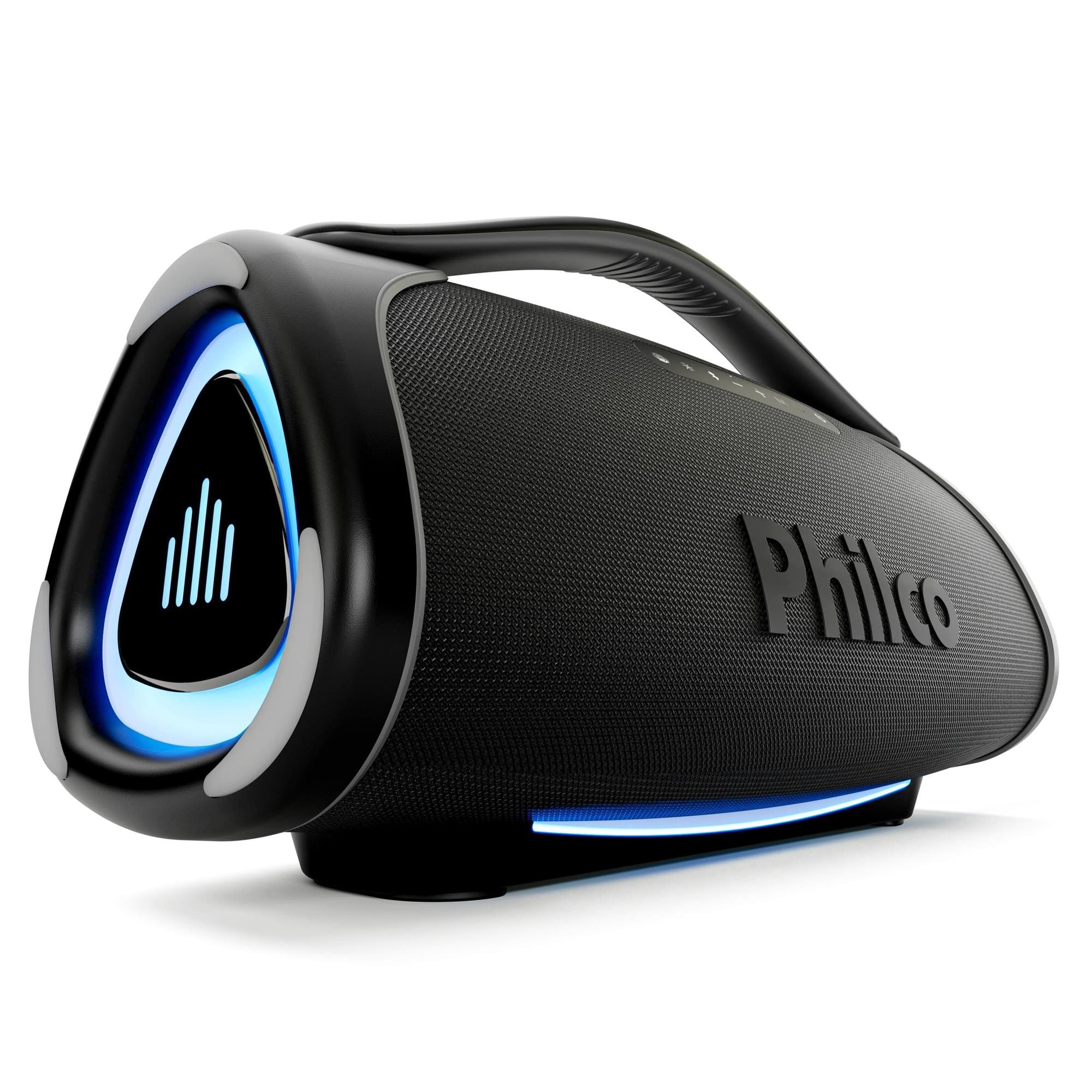 Caixa de Som Portátil Philco Boombox PBX01 300W Bluetooth 30h Bateria Flash Light Preta - 1