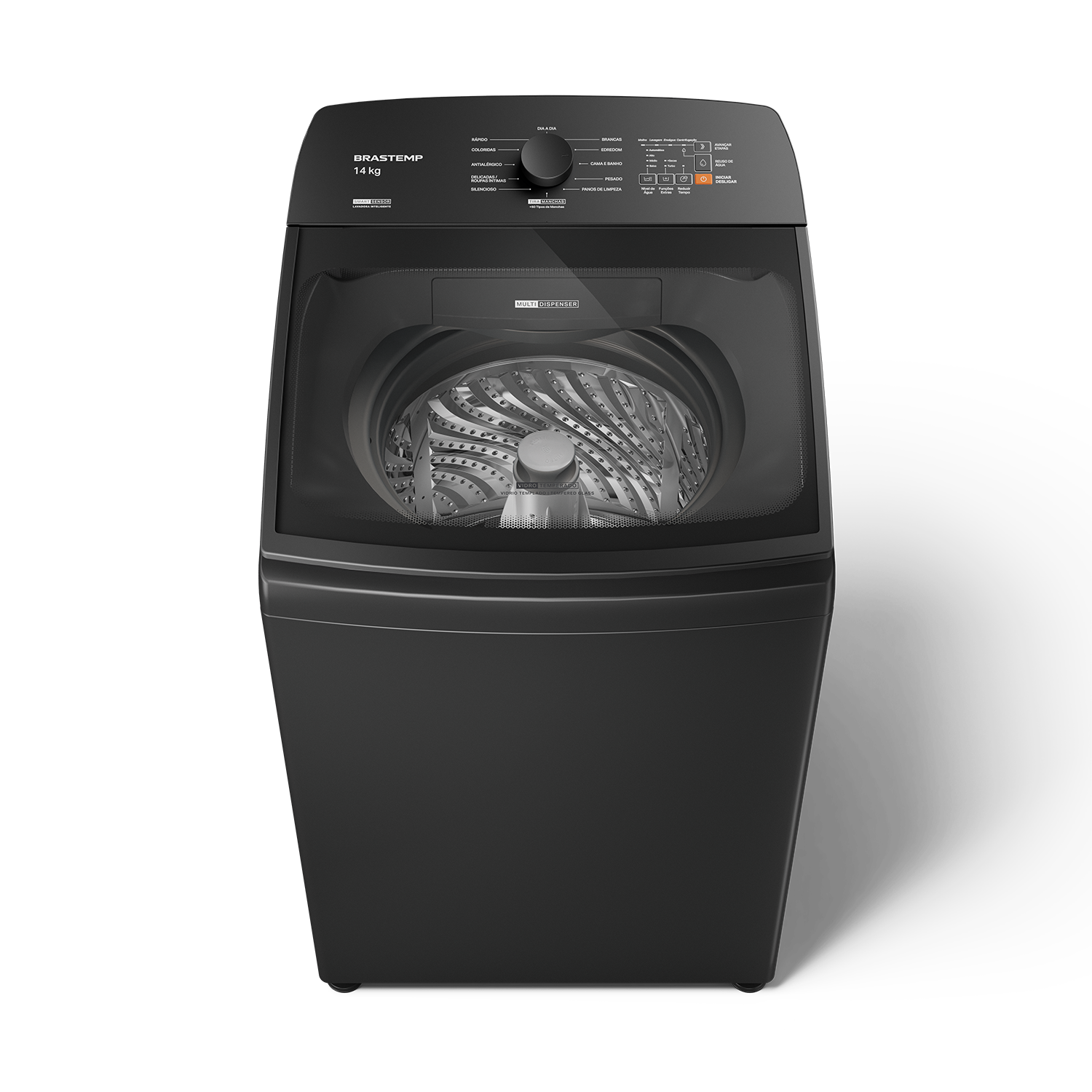 Máquina de Lavar 14kg Brastemp BWJ14A9 Platinum Smart Sensor Cinza - 110V - 1