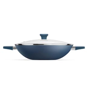 Wok Euro Home Intense 32 cm com Alça - Azul - 1