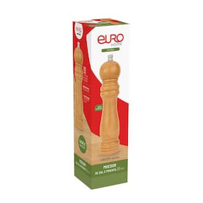 Moedor de Sal e Pimenta Euro Home 20cm Bambu Sistema Cerâmico Antibacteriano - 2
