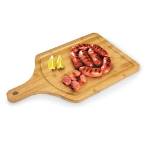 Tábua de Churrasco Euro Home Retangular 50x30cm Sulcos e Cabo Bambu Natural - 2