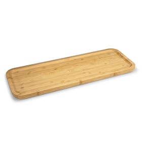 Bandeja Retangular Rasa Euro Home BAM2871 44,5x16,5cm Bambu Natural - 1