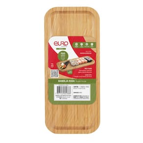 Bandeja Retangular Rasa Euro Home BAM2888 34x14cm Bambu Natural - 3