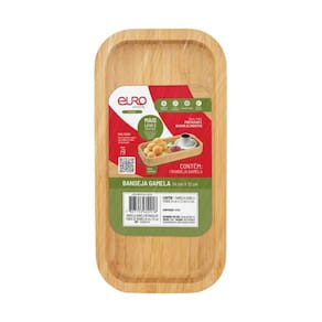 Gamela Retangular Funda Euro Home BAM2918 24x12cm Bambu Natural - 3