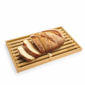 Tábua de Pão Migalheira Euro Home BAM2925 40x25cm Retangular Bambu Natural - 2