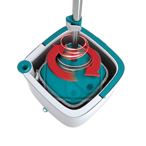 Mop Giratório Água Limpa Flash Limp com Balde e Separação Inteligente - 3