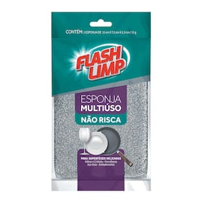 Kit Esponja Multiuso Flash Limp 10 Peças Poliéster Alta Durabilidade - 2