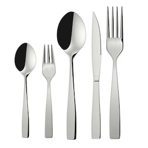 Faqueiro Euro Home Strauss Flat FQM30F 30 Peças Aço Inox Cabo Decorado Serve 6 Pessoas - 1