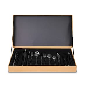 Faqueiro Euro Home Strauss Flat FQM42F 42 Peças Aço Inox Cabo Decorado Serve 6 Pessoas - 3