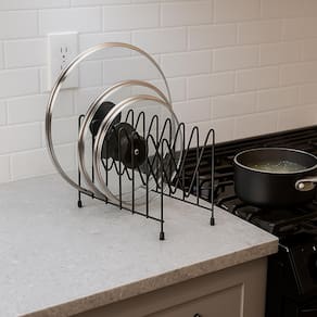 Suporte para Tampas Plásticas/Panelas Utimil Pintura Epóxi Preto - 1