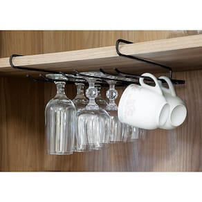 Suporte de Pendurar para Taças e Xícaras Utimil Pintura em Epóxi Preto - 2