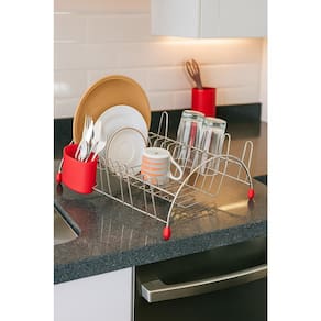 Escorredor de Louça Utimil CR490 13 Pratos 8 Copos Cromado - 2