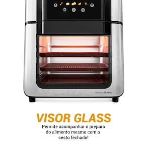 Fritadeira Elétrica Oven Philco PAF15A 15L Redstone Preta - 110V - 1