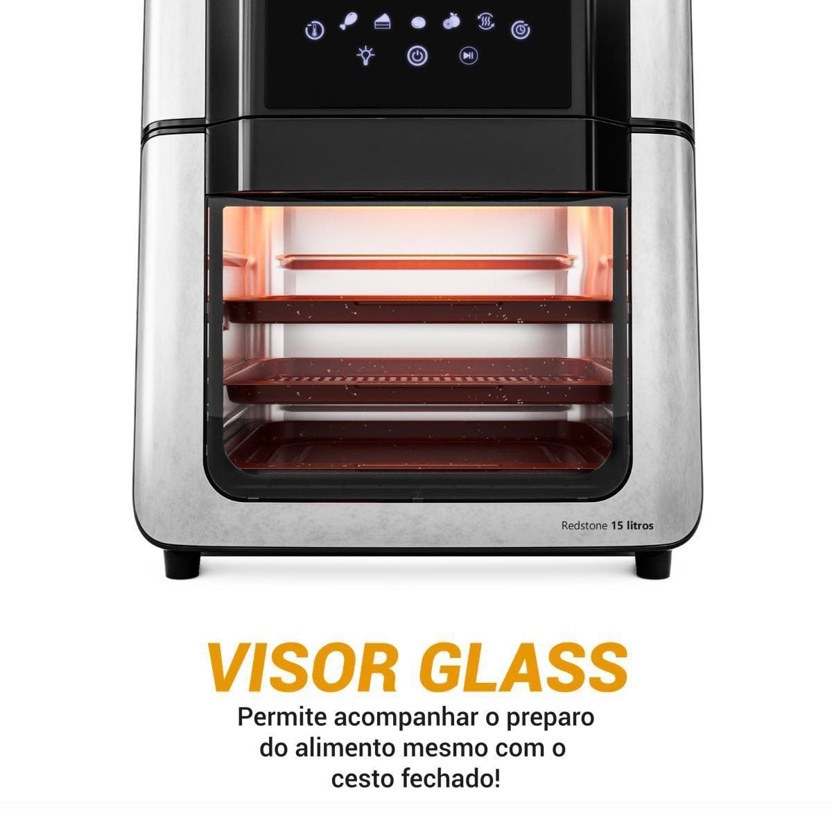 Fritadeira Elétrica Oven Philco PAF15A 15L Redstone Preta - 110V - 1