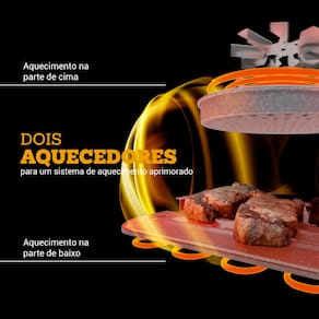 Fritadeira Elétrica Air Fryer Philco Oven PAF12A 12L Grill Preta - 110V - 2