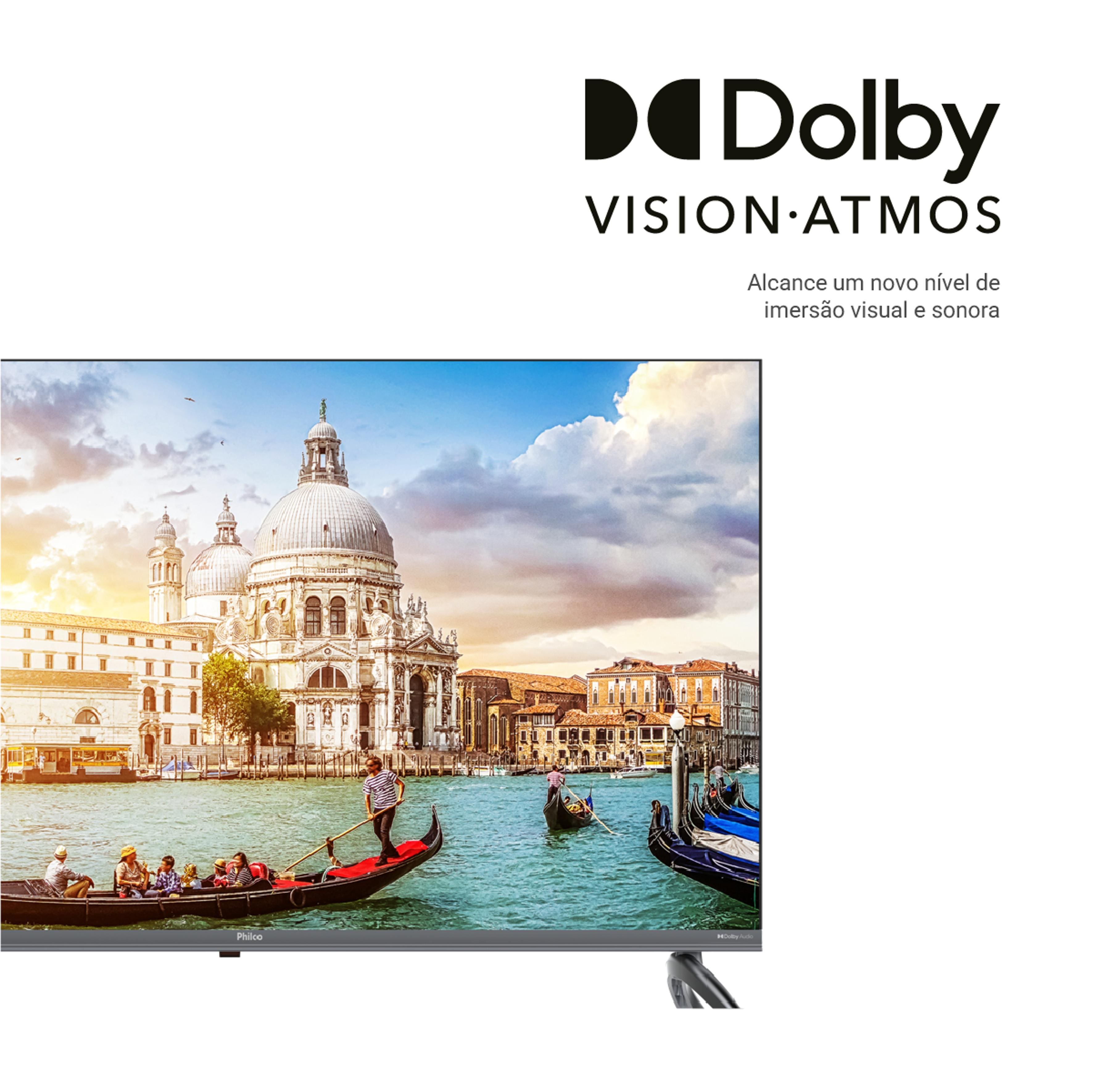 Smart TV 40” Philco P40SAA Full HD HDR10 Android 11 Dolby Audio Space Grey - TV 40" PHILCO FHD P40SAA HDMI/USB - 3