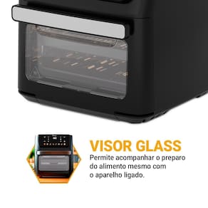 Fritadeira Elétrica Air Fryer Philco Oven PAF11B Visor Removível Preta - 110V - 2