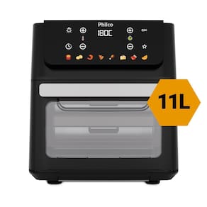 Fritadeira Elétrica Air Fryer Philco Oven PAF11B Visor Removível Preta - 220V - 1