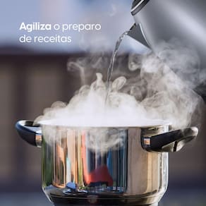 Chaleira Elétrica Elgin Lunar Inox 2L 1200W Jarra Sem Fio Desligamento Automático - 220V - 3