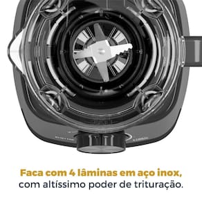 Liquidificador Britânia BLQ1100 1100W Preto - 110V - 3