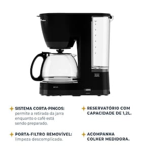 Cafeteira Britânia BCF32C Jarra de Vidro - 220V - 2
