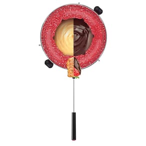 Conjunto de Fondue Euro Home Colorstone Vermelho 10 Peças com Caçarola Antiaderente - 2