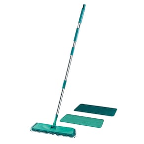 Mop Plano 3 em 1 Flash Limp Evo com Base Flexível Cabo em Inox Verde e Escova - 1