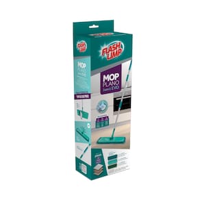 Mop Plano 3 em 1 Flash Limp Evo com Base Flexível Cabo em Inox Verde e Escova - 2