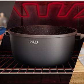 Conjunto de Panelas Euro Home Colorstone Smart Click 4 Peças Antiaderente Cabo Removível Azul - 1