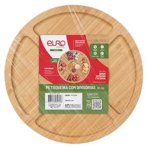 Petisqueira Bambu Euro Home 5 Divisórias Sustentável - 3