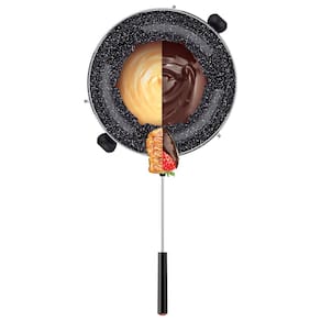 Conjunto de Fondue Euro Home Colorstone Preto 10 Peças 850ml Aço Inox - 2