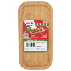 Bandeja Retangular Euro Home Bambu 25x12cm Material Sustentável - 3