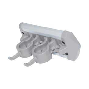Suporte Mop e Vassoura Flash Limp Cinza com 5 Compartimentos - 2