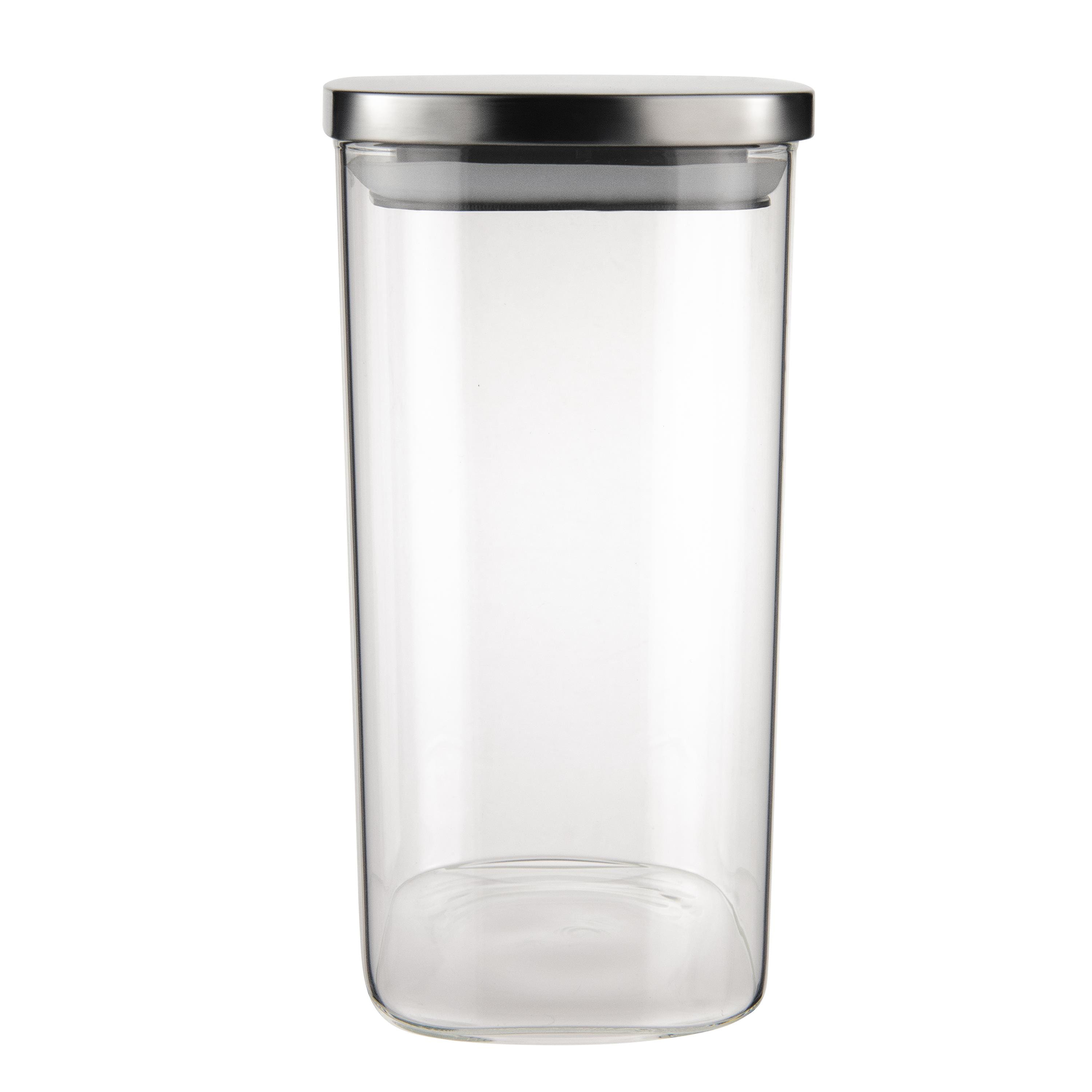 Pote de Vidro Euro Home Slim 1,5L com Tampa Hermética em Inox - 2