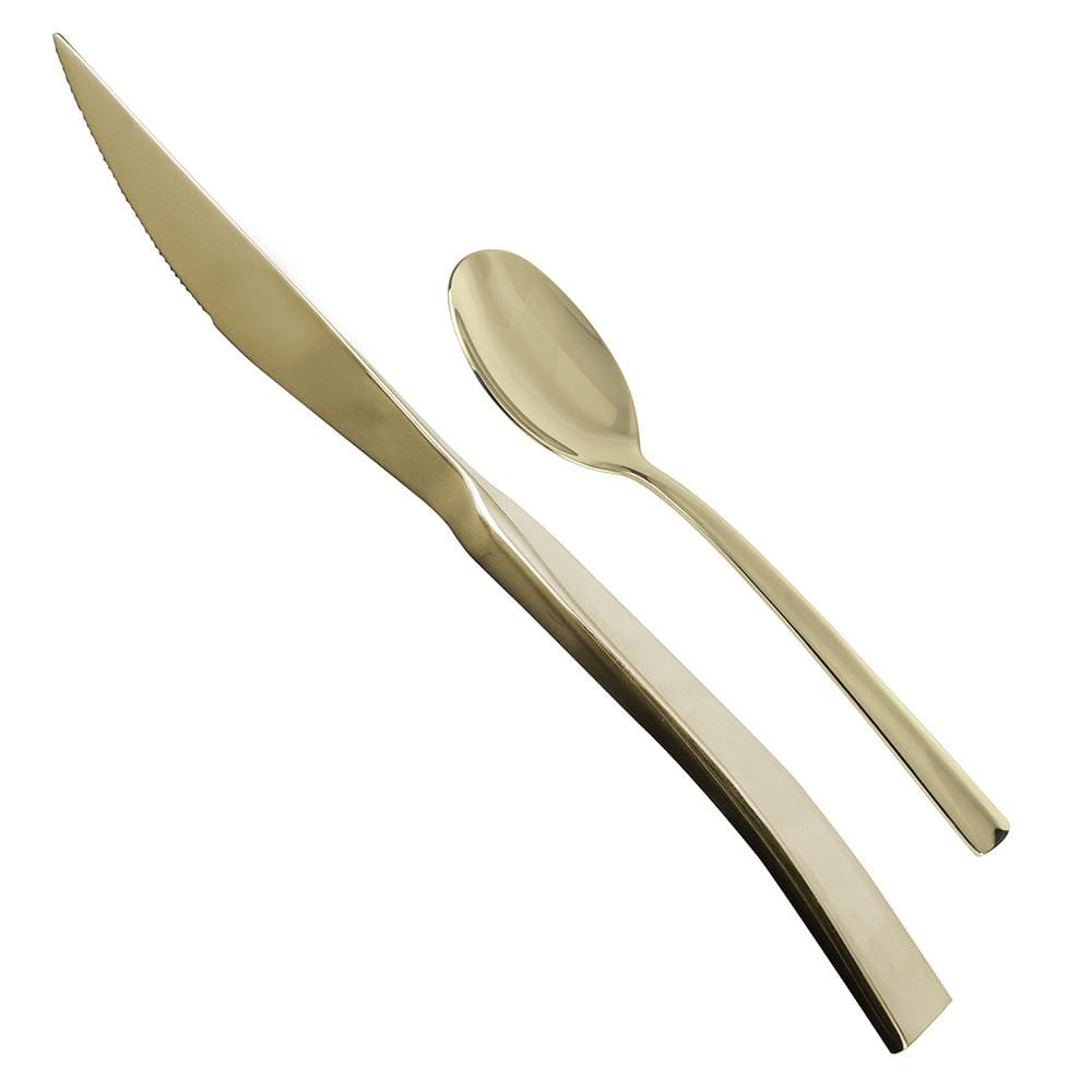 Faqueiro Fracalanza Ravel Champanhe em Aço Inox 24 Peças - 2