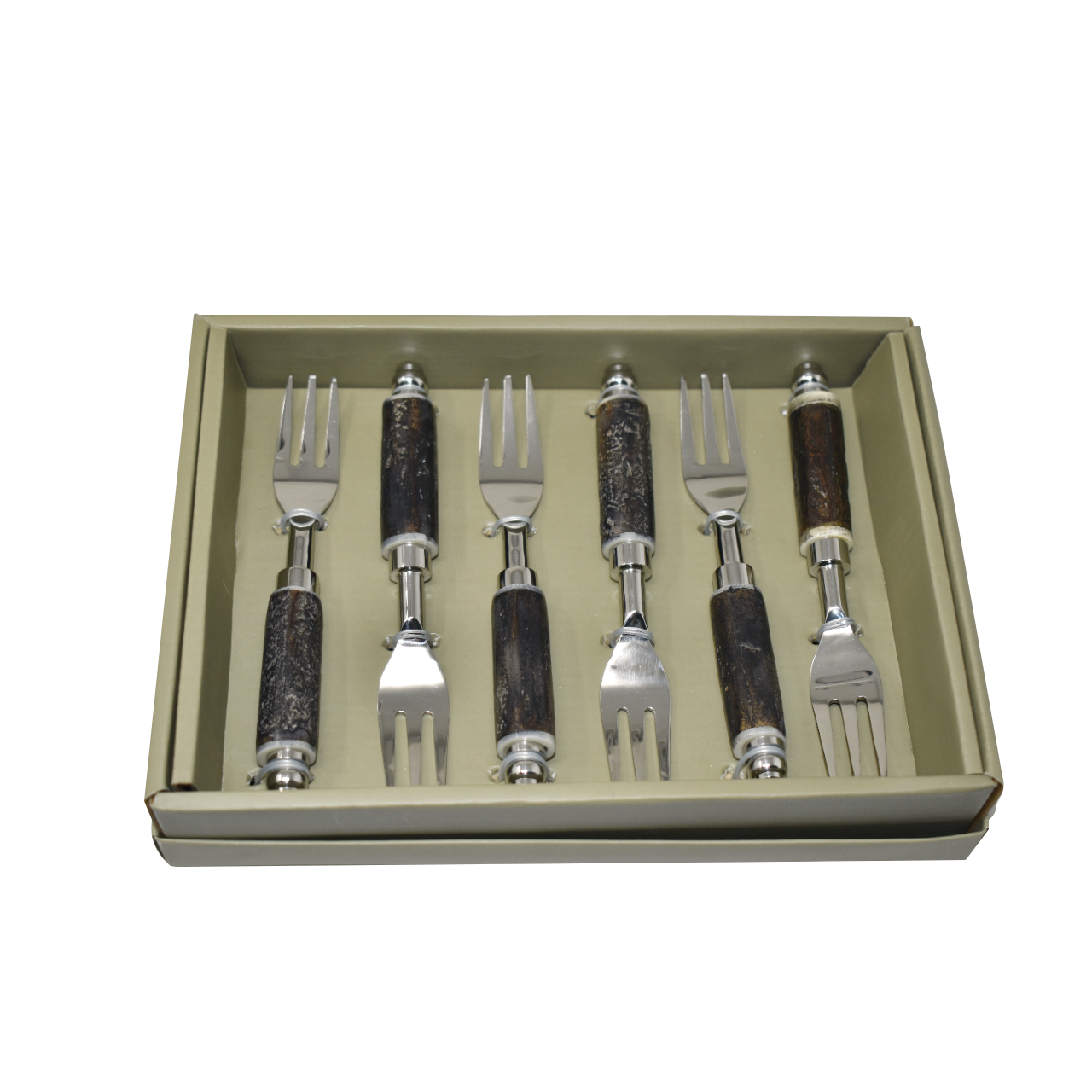 Jogo de Garfos para Sobremesa Fracalanza Arvoredo em Aço Inox 6 Peças - 1