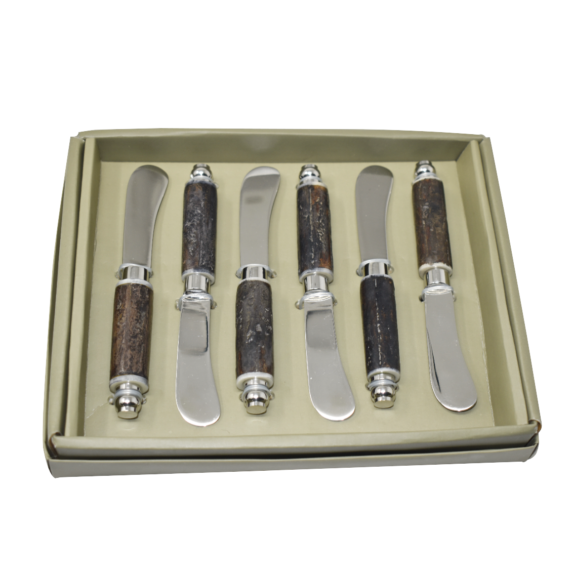 Jogo de Espátulas para Manteiga e Patê Fracalanza Arvoredo em Aço Inox 6 Peças - 1