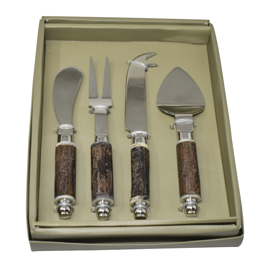 Jogo de Facas para Queijo Fracalanza Arvoredo em Aço Inox 4 Peças - 1