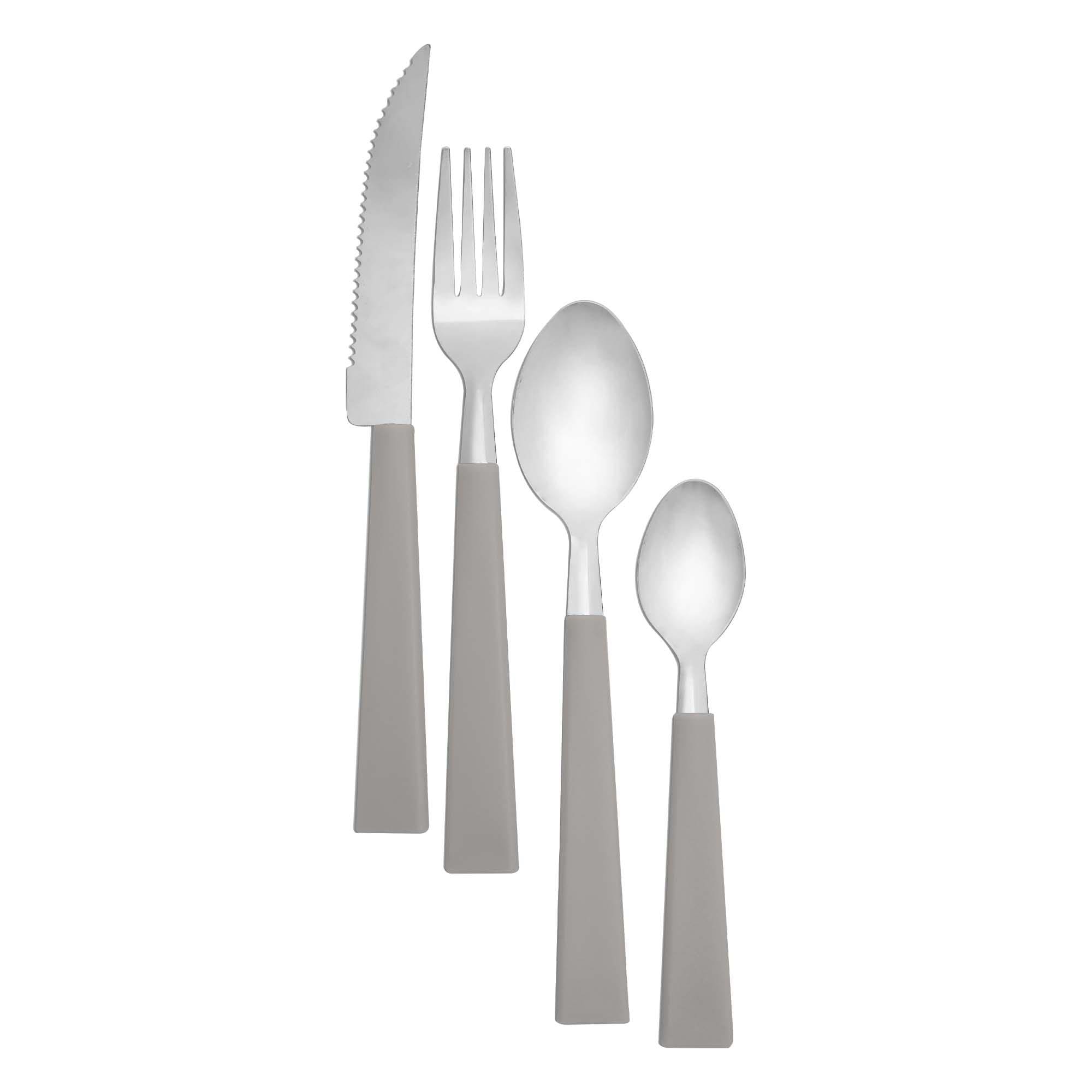 Faqueiro Dynasty Monte 25 Peças Cabo Plástico Inox - 1