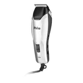 Máquina de Cortar Cabelo Philco PCR04 18W 4 Pentes Cerâmica Preto e Cromado - 110V - 1