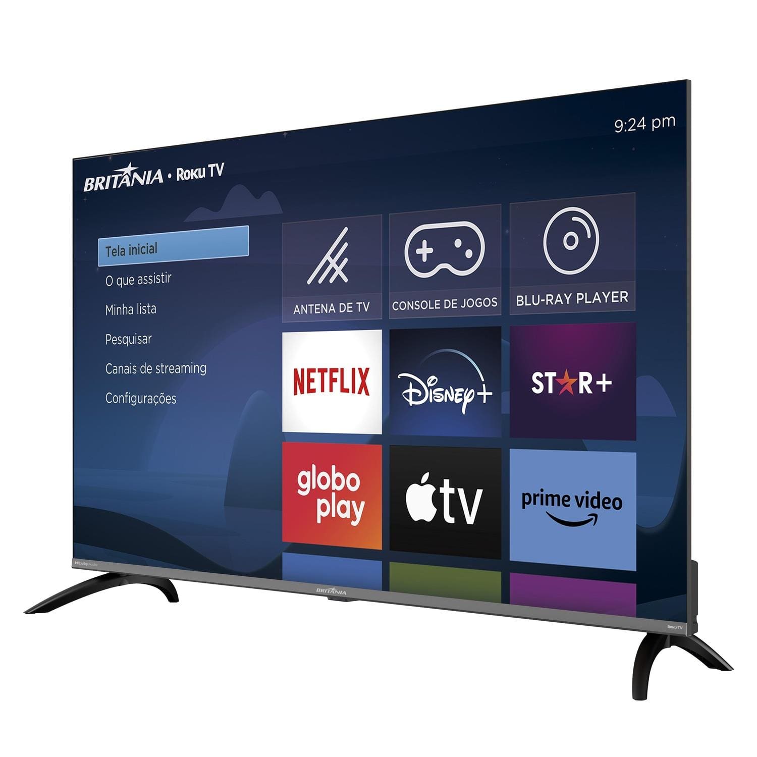 Smart TV 50” 4K UHD Britânia B50CRA Roku TV HDR10 Dolby Audio Space Gray - 3