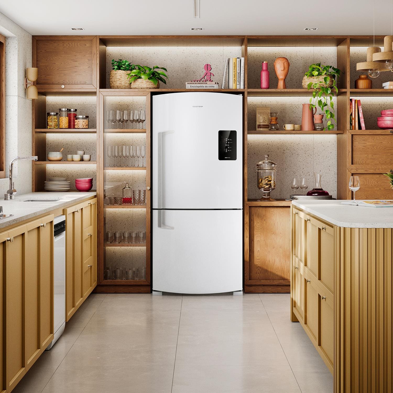 Refrigerador Brastemp BRE85 591L Frost Free Inverse Branca - 220V - 1