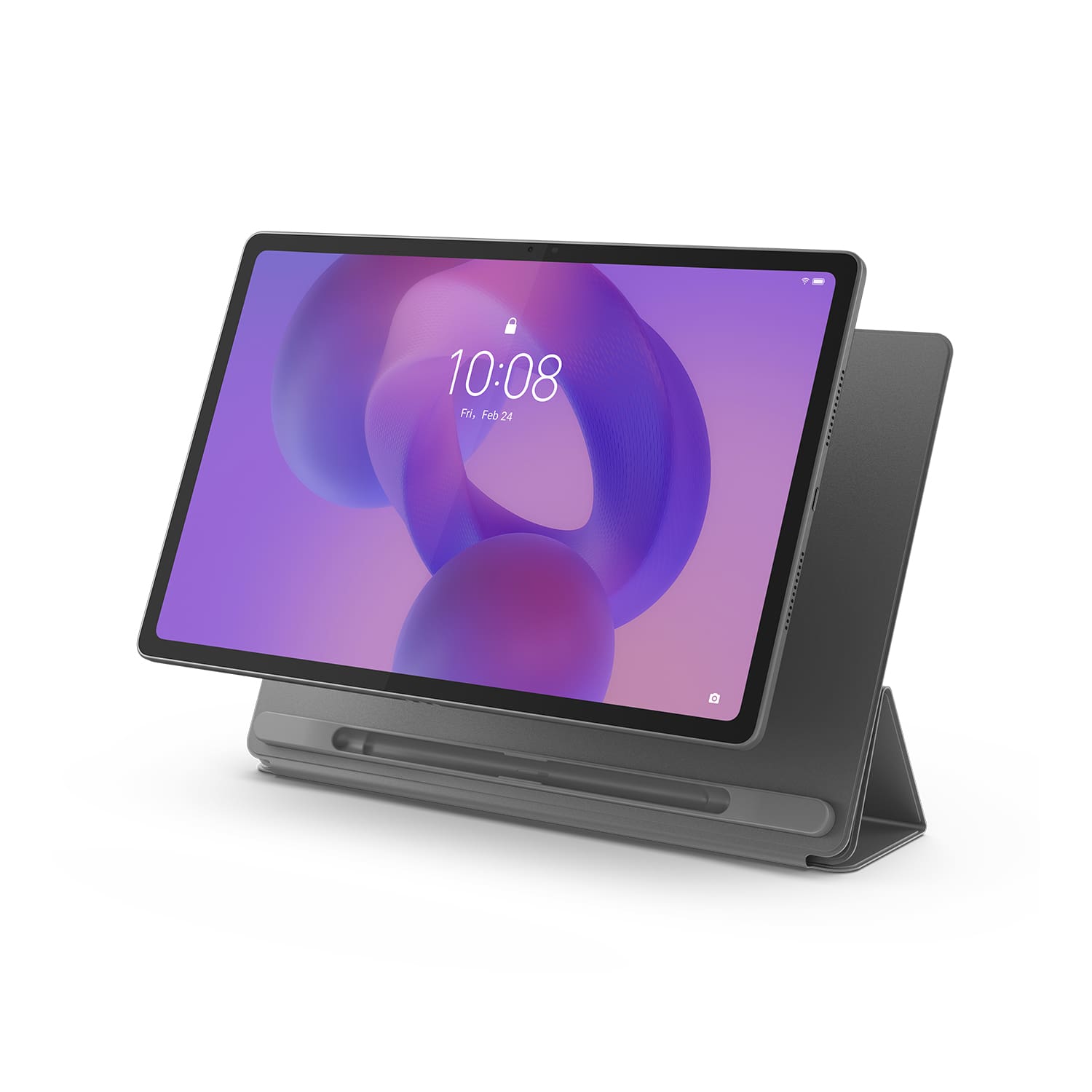 Tablet Lenovo Idea Tab Plus 12.1” Android 15 256GB ZAG70941BR MediaTek D6400 Wi-Fi 13MP Caneta Capa Protetora Luna Grey - 2