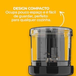 Mini Processador Cadence MPR530 Mini Crush 280ml - Preto - 110V - 3