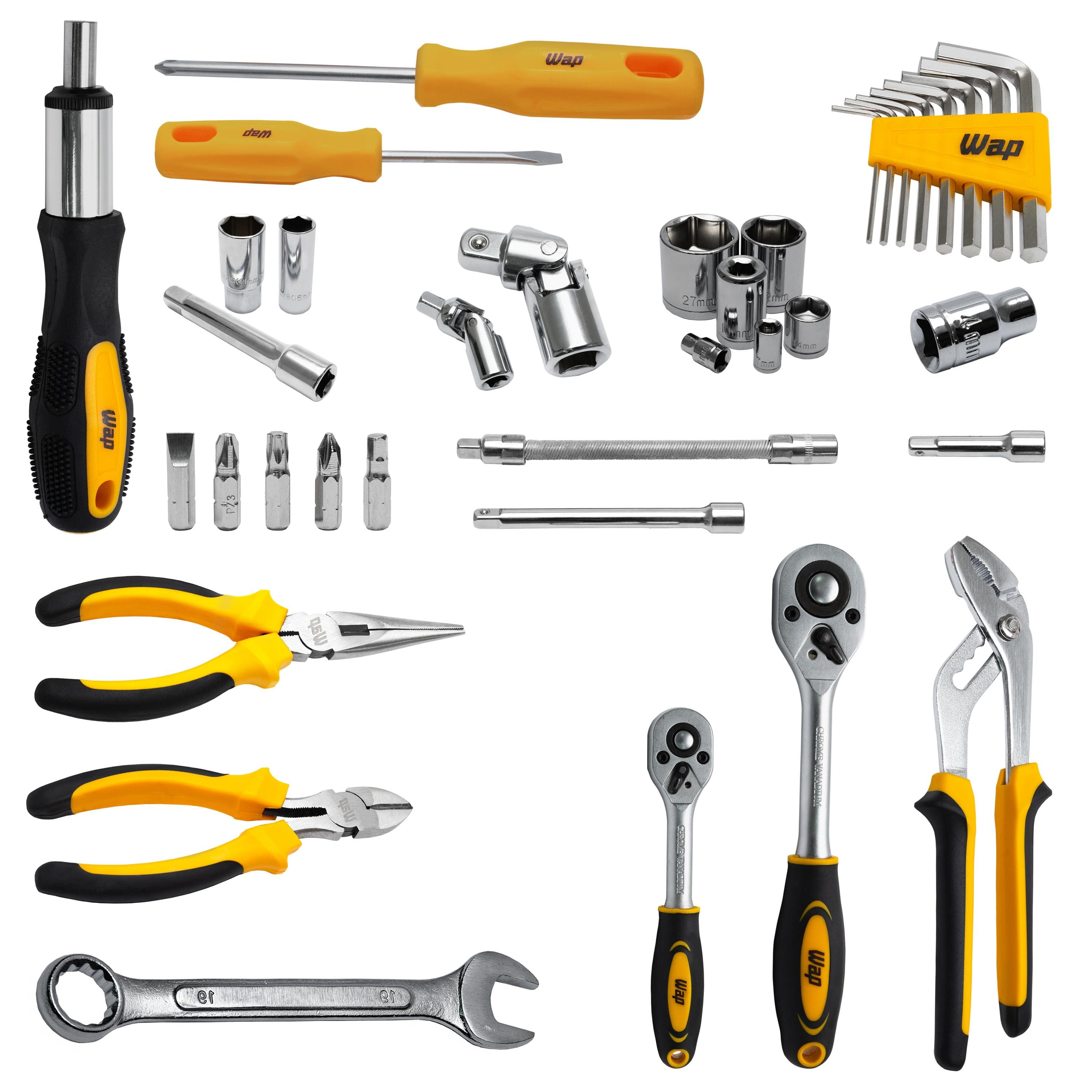 Kit de Ferramentas WAP WF M110 110 Peças Aço Cromo-Vanádio Maleta Organizadora - 2