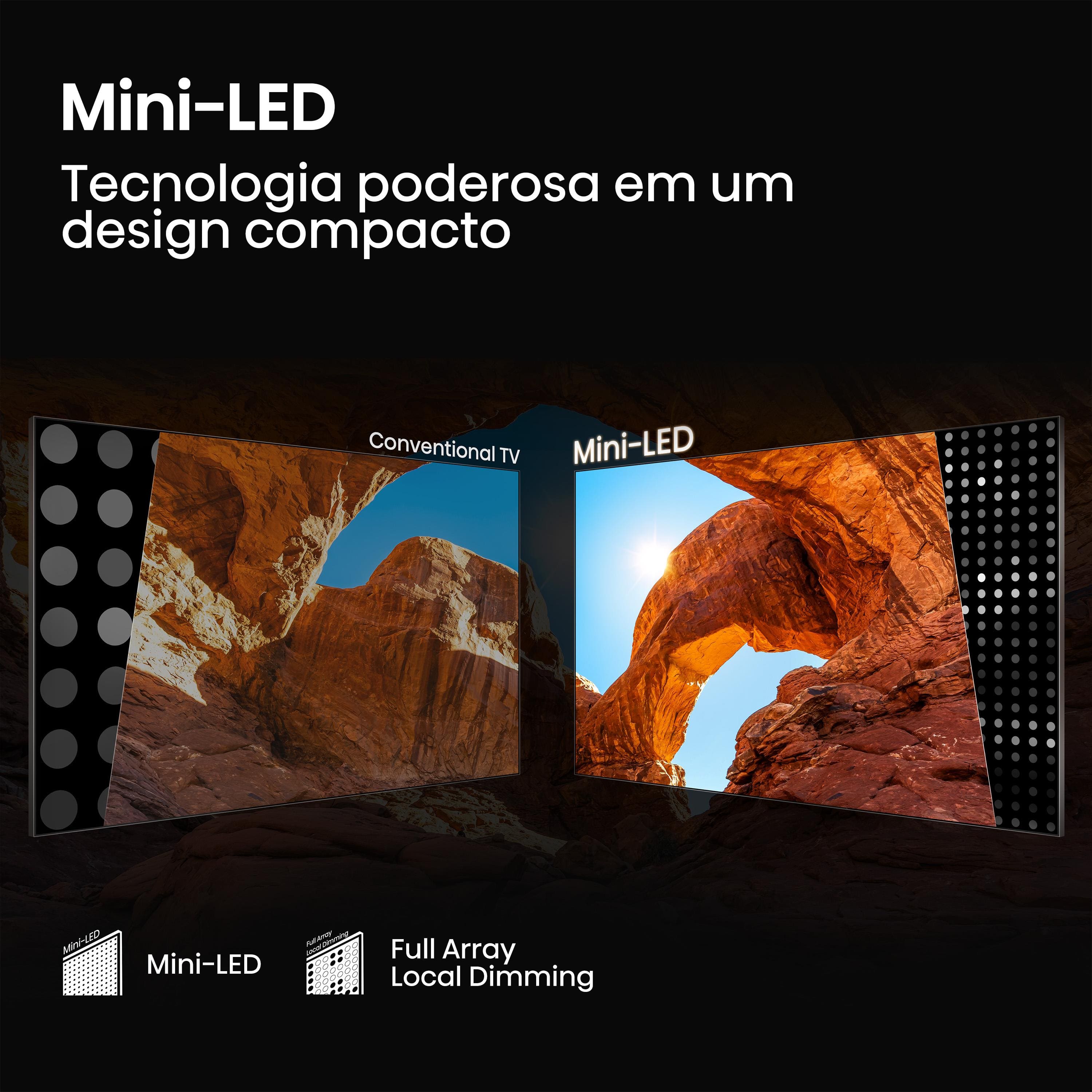 Smart TV 55” 4K UHD Hisense 55U6QV Mini LED 60Hz Vidaa Dolby Vision - 2