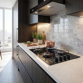 Cooktop Suggar FG4004AVP 4 Bocas Preto Vidro Temperado Superautomático - 1