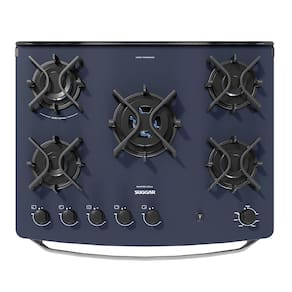 Fogão 5 Bocas Suggar FGVMTG512PT Master Grill Piso Mesa de Vidro Tripla Chama Preto - 220V - 3