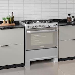 Fogão de Piso 5 Bocas Suggar Select Grill Tripla Chama Inox - 220V - 1